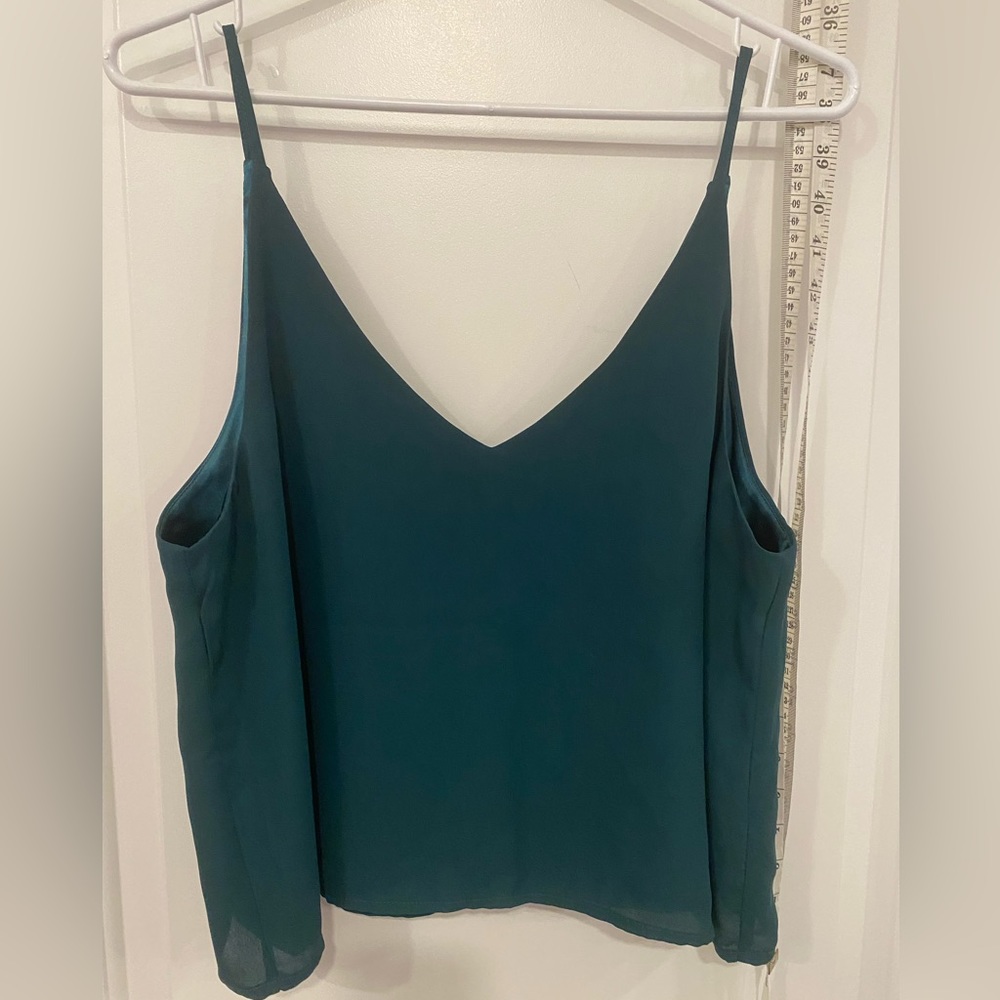 Forest green Twik large crop camisole